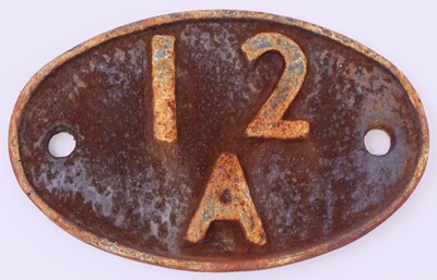 Lot 70 - Original Cast Iron 12A Shedplate Carlisle...