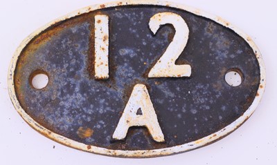Lot 68 - Original Cast Iron 12A Shedplate Carlisle...