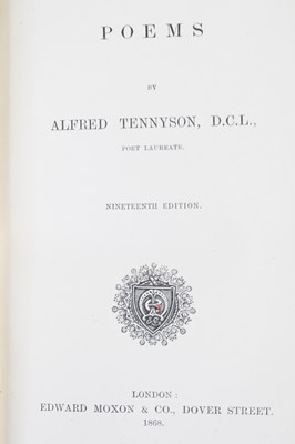 Lot 2010 - TENNYSON, Alfred; Poems, in four volumes...