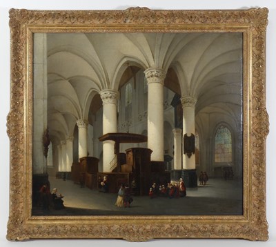 Lot 2412 - Bernard Neyt (1825-1880) - Eglise Protestante...
