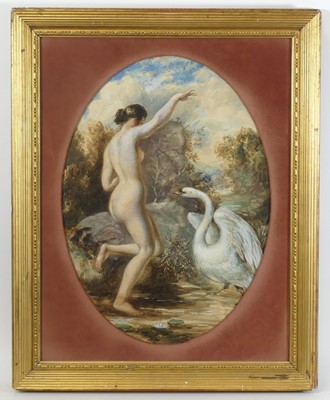 Lot 2425 - After William Etty (1787-1849) - Leda and the...