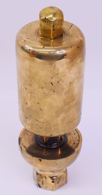 Lot 110 - Original Brass GWR locomotive steam whistle,...