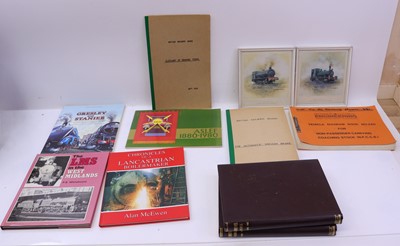 Lot 104 - Box of railway interest books and prints