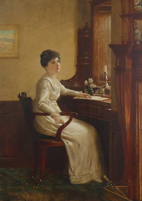 Lot 2446 - Charles Seton (19th century) - The love-letter,...