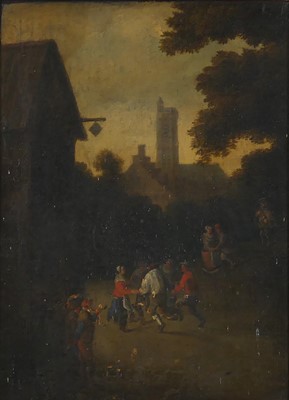 Lot 2435 - 18th century Dutch school - Figures standing...