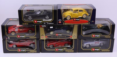Lot 2149 - 15 various boxed Burago 1/18th scale diecast...
