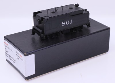 Lot 756 - Brass HO Scale spare tender, No.801 in black,...