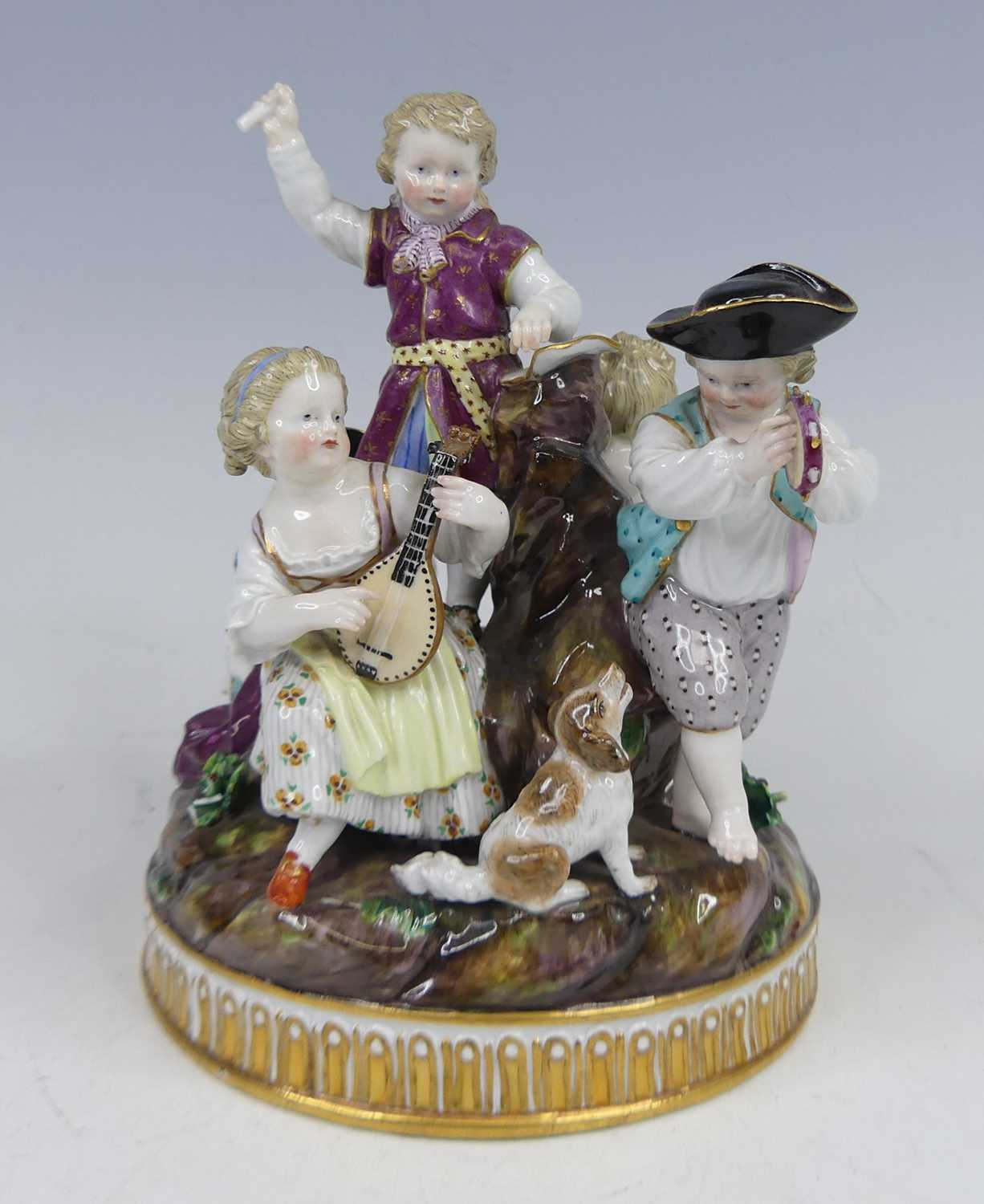 Lot 2047 - A late 19th century Meissen porcelain figure...