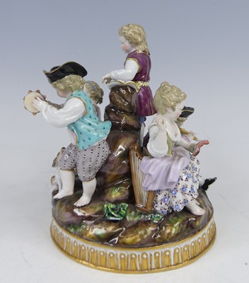 Lot 2047 - A late 19th century Meissen porcelain figure...