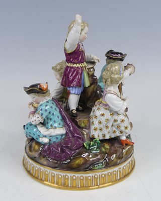 Lot 2047 - A late 19th century Meissen porcelain figure...
