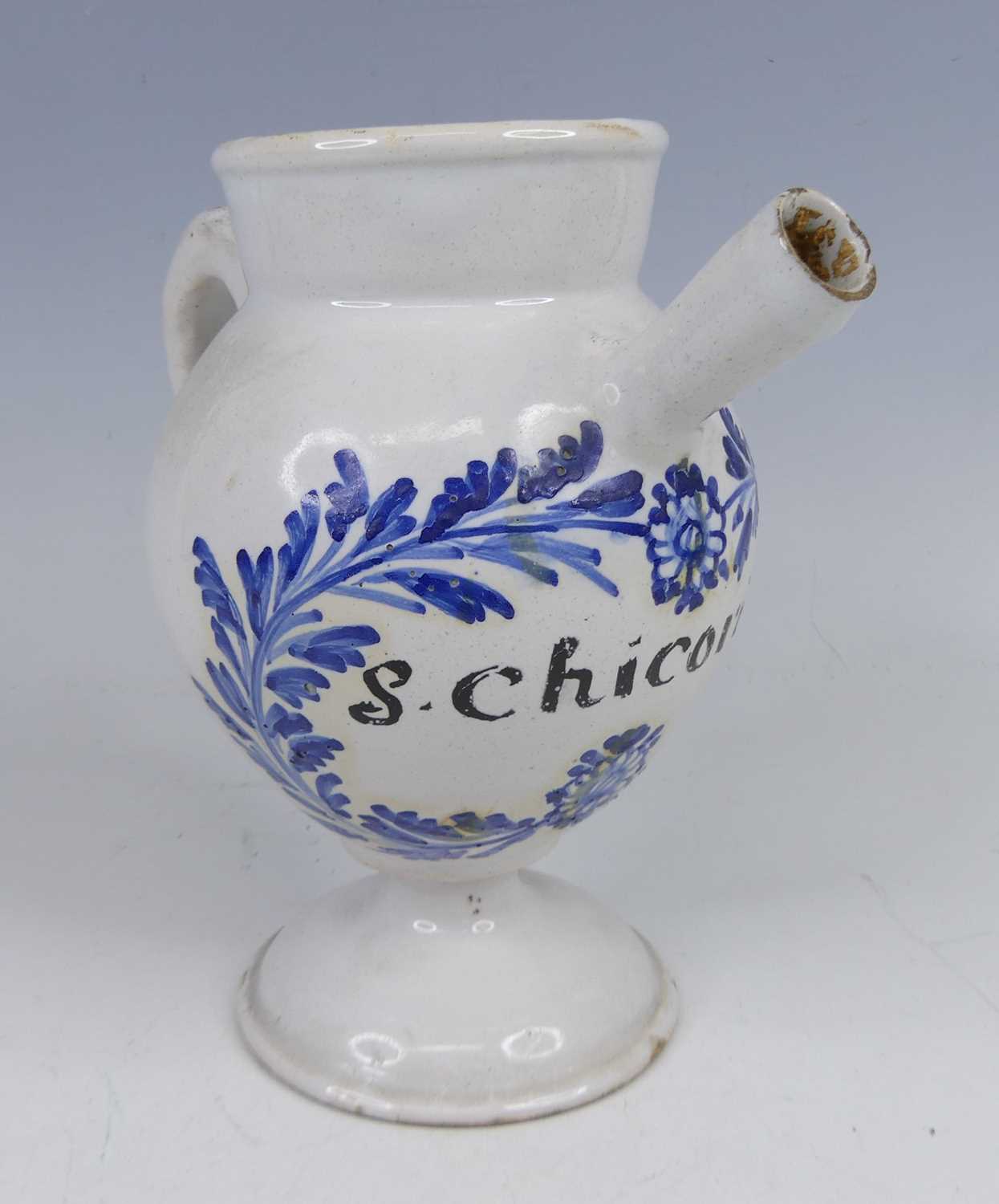 Lot 2026 - An 18th century Dutch Delft wet drug jar,...