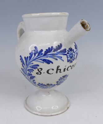 Lot 2026 - An 18th century Dutch Delft wet drug...