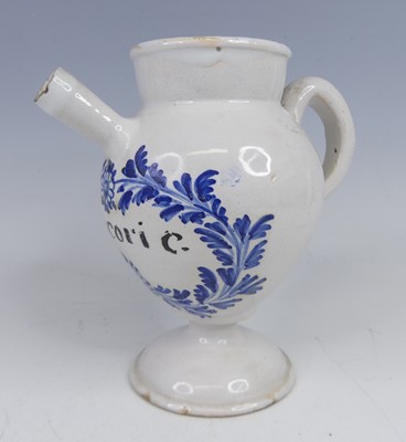 Lot 2026 - An 18th century Dutch Delft wet drug jar,...