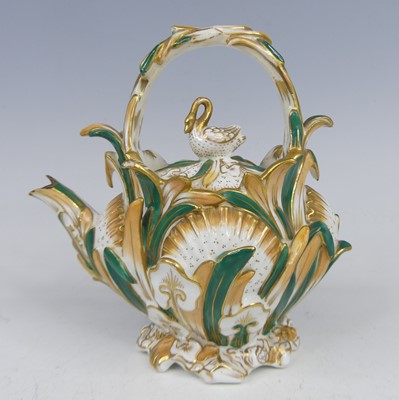 Lot 2036 - A Coalport porcelain Rococo Revival...