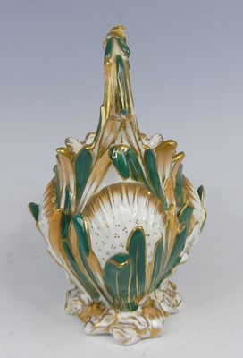 Lot 2036 - A Coalport porcelain Rococo Revival teapot,...