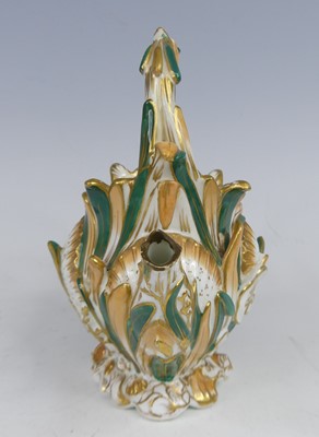 Lot 2036 - A Coalport porcelain Rococo Revival teapot,...