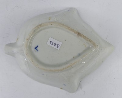 Lot 2031 - A mid-18th century Worcester porcelain pickle...