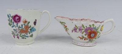 Lot 2029 - A mid-18th century Bow porcelain cream...