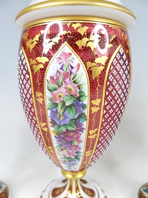 Lot 2054 - A late 19th century Bohemian glass three-piece...