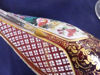 Lot 2054 - A late 19th century Bohemian glass three-piece...