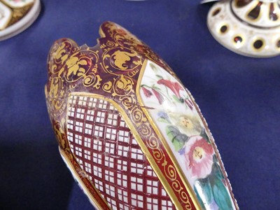 Lot 2054 - A late 19th century Bohemian glass three-piece...