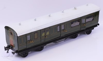 Lot 296 - Bing Gauge 1 Southern region brake third, in...