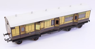 Lot 288 - Bassett Lowke Gauge 1 LNWR Brake Third coach,...