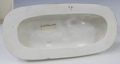 Lot 2042 - A pair of Robinson & Leadbetter porcelain dog...