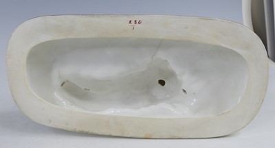 Lot 2042 - A pair of Robinson & Leadbetter porcelain dog...