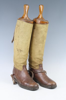 Lot 807 - A pair of WW I Officers private purchase calf...