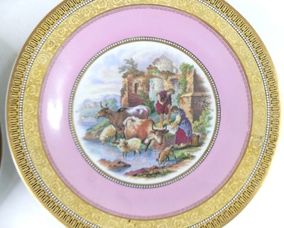 Lot 2038 - A Victorian Prattware dessert service,...