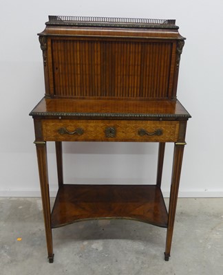 Lot 2492 - A 19th century French kingwood and parquetry...
