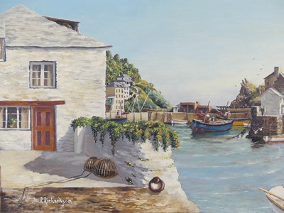 Lot 1075 - Jas R Richardson (Contemporary) A Cornish...