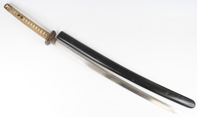 Lot 792 - A Japanese Gendaito Katana, having a 70cm...