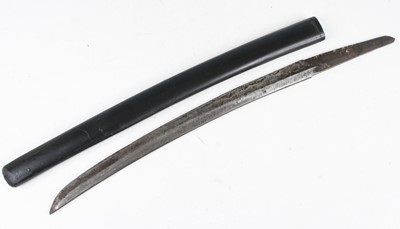 Lot 794 - A Japanese Shinshinto Wakizashi, the 52cm...