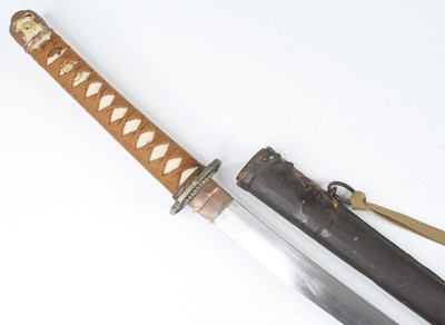 Lot 686 - A Japanese Shinshinto katana, having a 71cm...