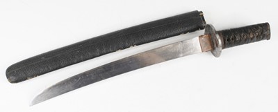 Lot 751 - A Japanese Shinshinto tanto, the 35cm curved...