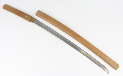 Lot 742 - A Japanese Gendaito Wakizashi, having a 54cm...