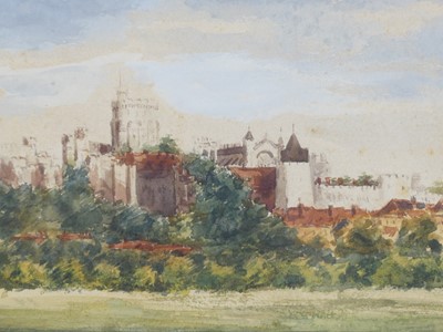 Lot 1066 - 20th Century English school, Windsor Castle,...