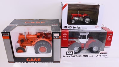 Lot 1503 - 1/32nd scale and 1/16th boxed tractor group, 3...