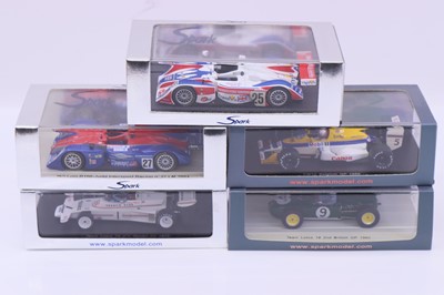 Lot 1877 - Spark models 1:43 scale group of five cased...