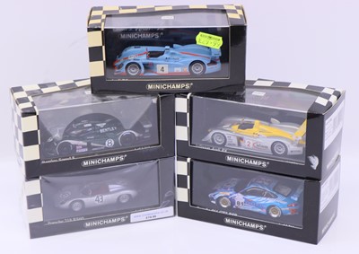 Lot 1888 - Minichamps 1:43 scale group of five modern...