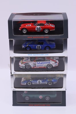 Lot 1890 - Spark Model 1:43 scale group of five Le Mans...