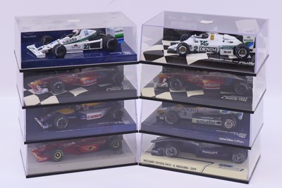 Lot 1895 - Minichamps 1:43 scale group of eight plastic...