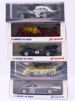 Lot 1896 - Spark Model 1:43 scale group of five Le Mans...
