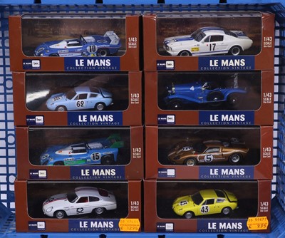 Lot 1901 - Ixo models 1:43 scale group of eight Le Mans...
