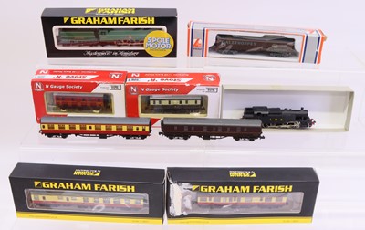 Lot 1000 - One tray containing various N gauge British...