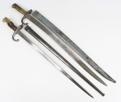 Lot 758 - A French model 1874 Gras bayonet, the 52cm...