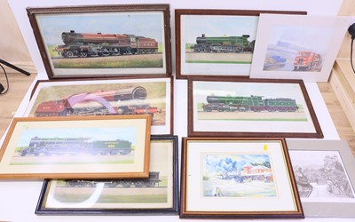 Lot 109 - Collection of mixed railway pictures and...