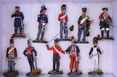 Lot 1642 - Collection of 10 various 90mm scale white...